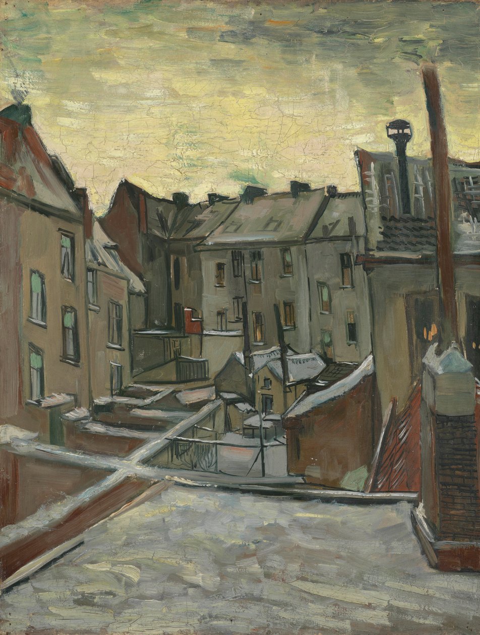 Domy widziane z tyłu autorstwa Vincent van Gogh