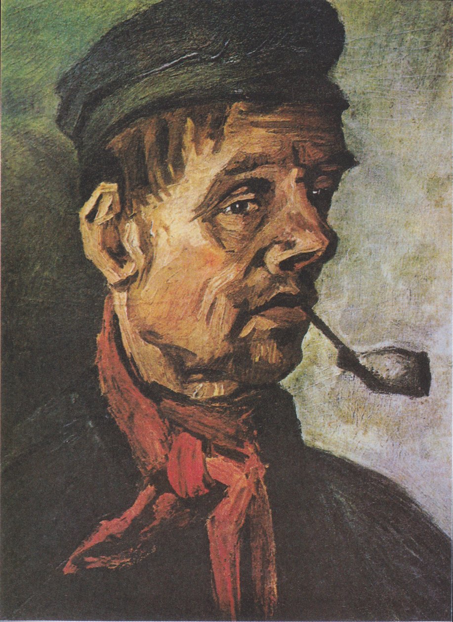 Głowa chłopa z glinianą fajką autorstwa Vincent van Gogh