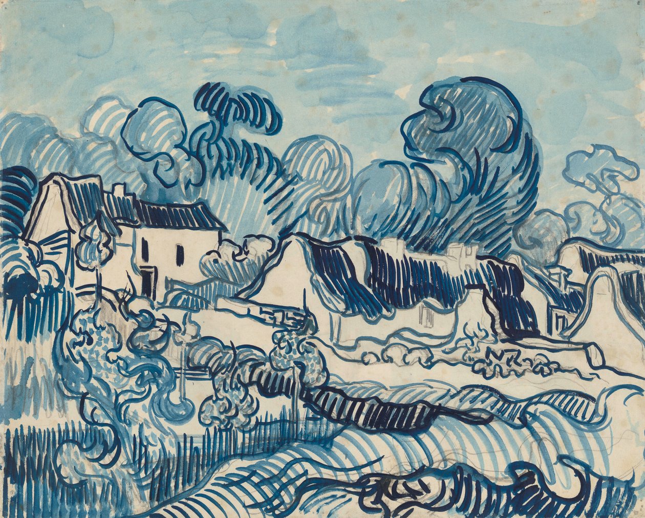 Krajobraz z Domami autorstwa Vincent van Gogh
