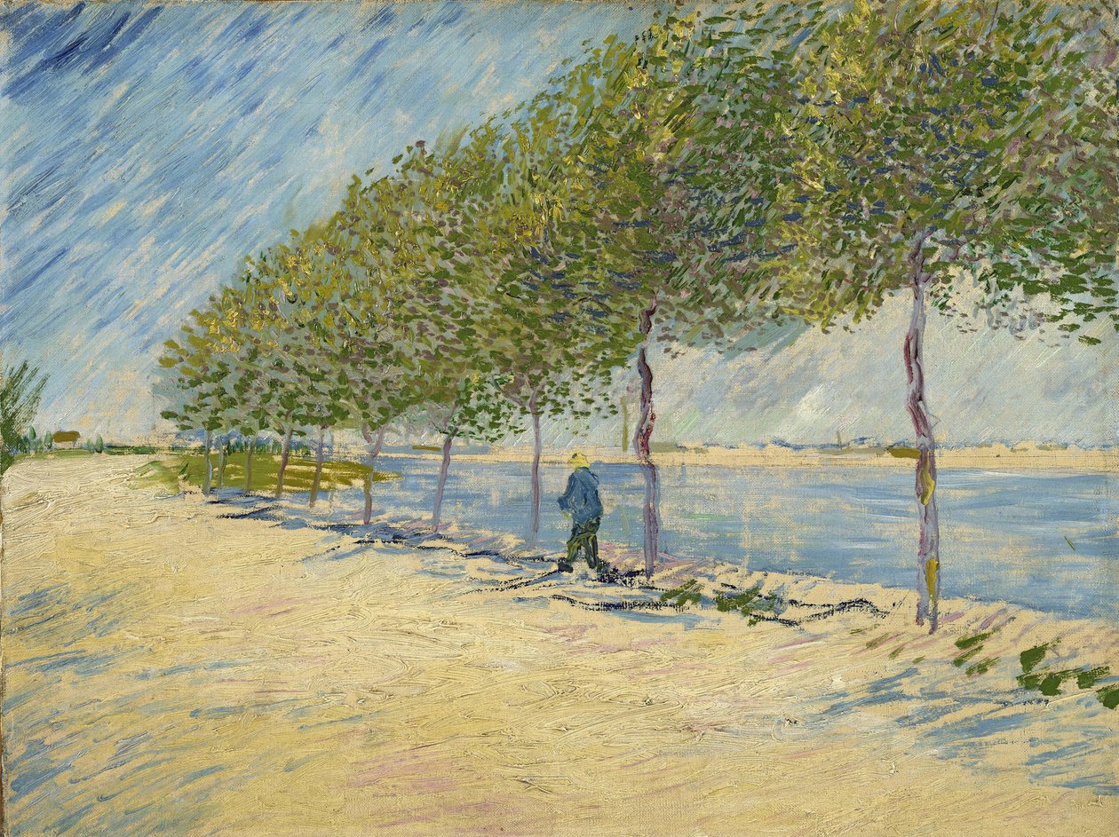 Langs de Seine autorstwa Vincent van Gogh