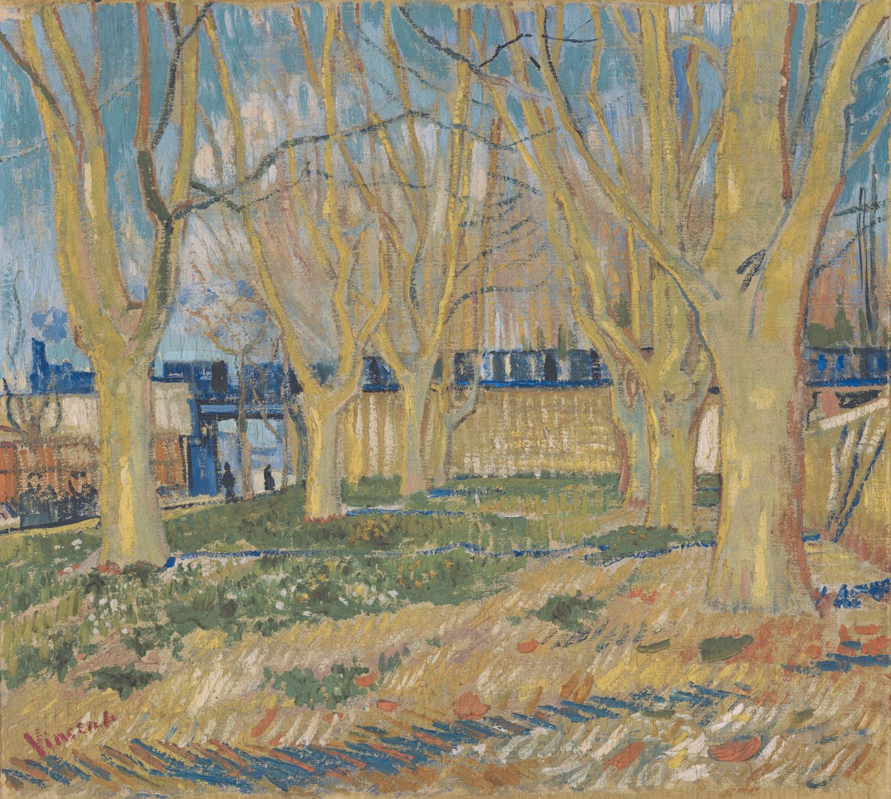 Niebieski pociąg autorstwa Vincent van Gogh