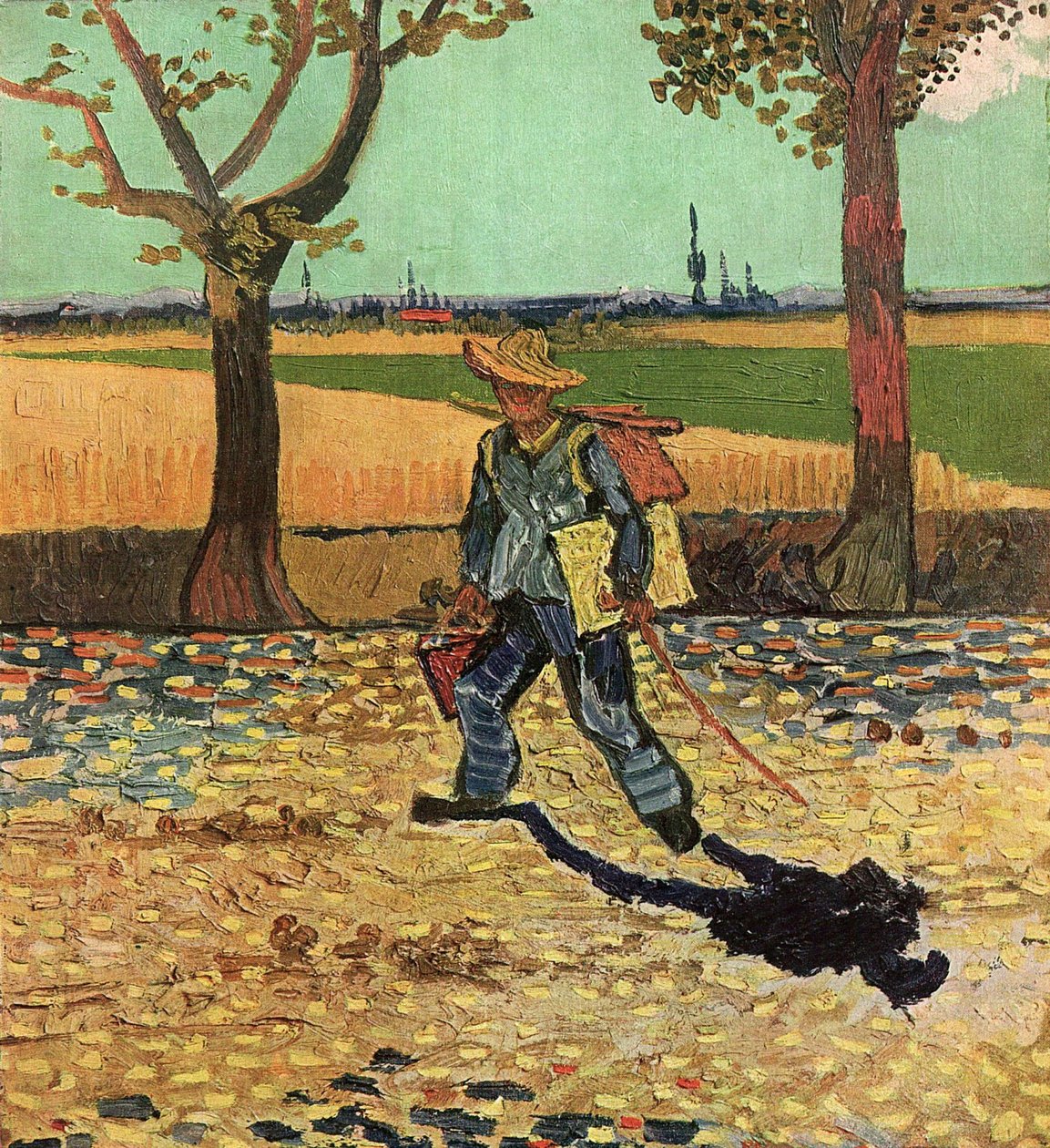 Mężczyzna z plecakiem, 1888 autorstwa Vincent van Gogh
