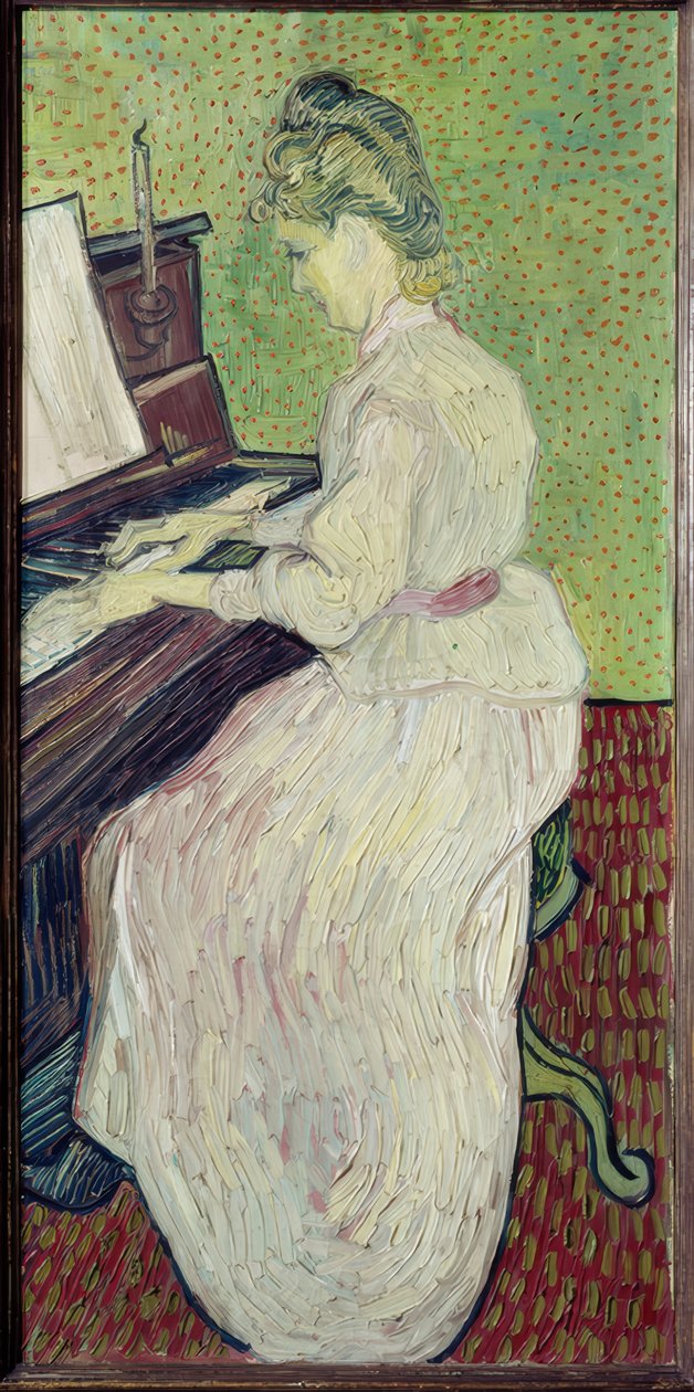 Marguerite Gachet przy fortepianie autorstwa Vincent van Gogh