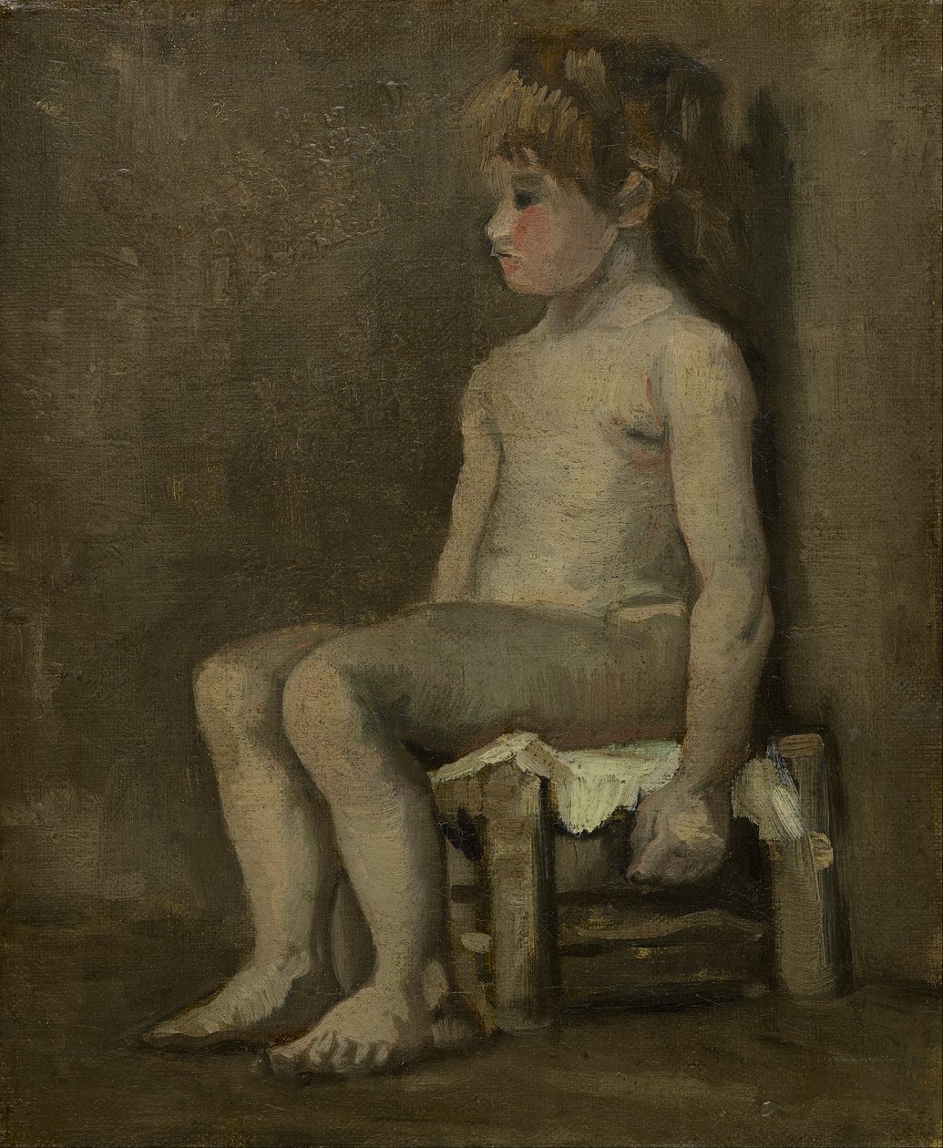 Naga dziewczyna, siedząca autorstwa Vincent van Gogh