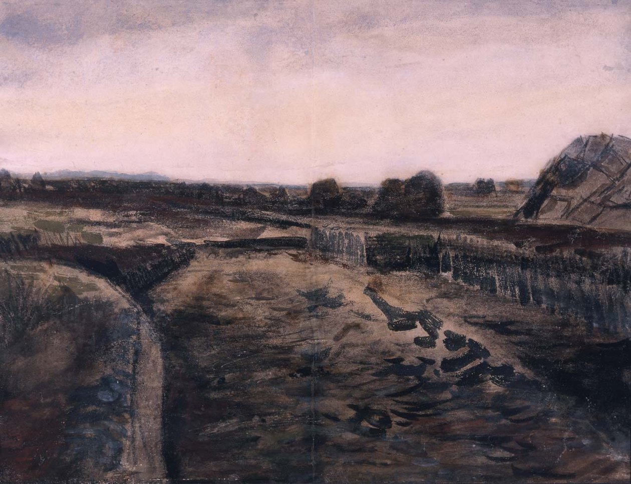Krajobraz w Drenthe, 1883 autorstwa Vincent van Gogh