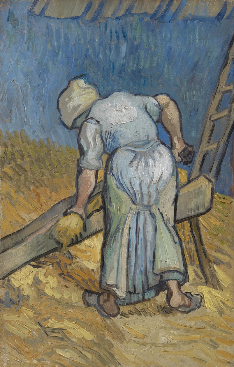 Wieśniaczka siniakująca len autorstwa Vincent van Gogh