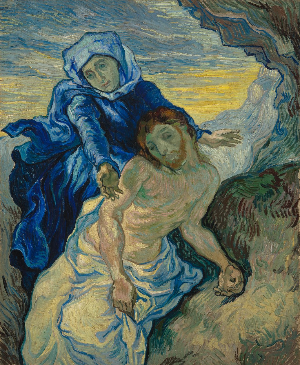 Pieta, 1890 autorstwa Vincent van Gogh