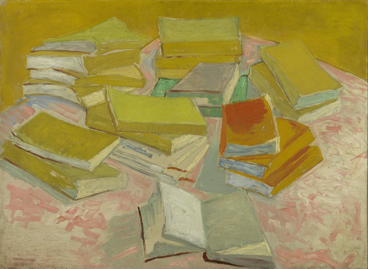 Stosy francuskich powieści autorstwa Vincent van Gogh