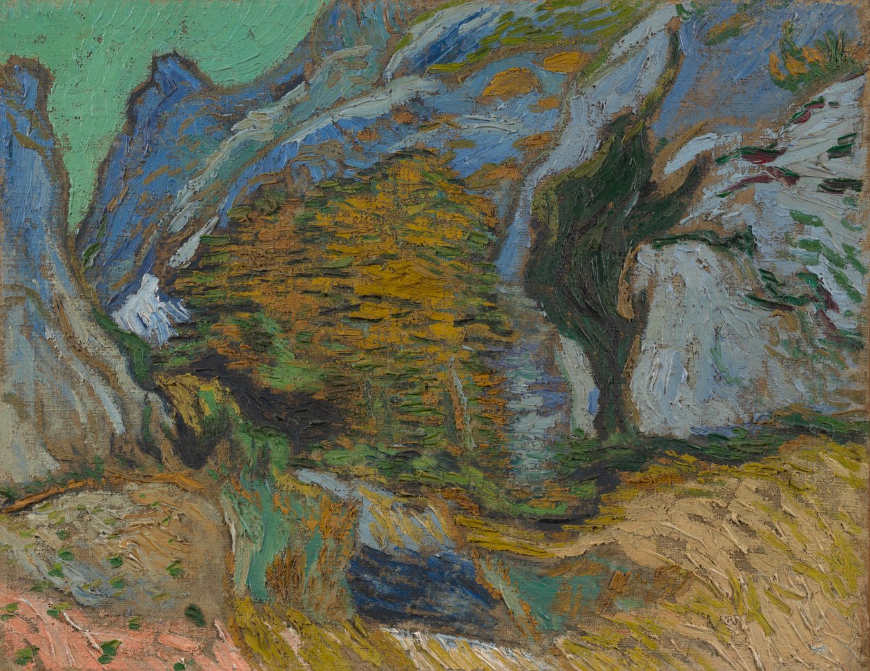 Wąwóz z małym strumieniem autorstwa Vincent van Gogh