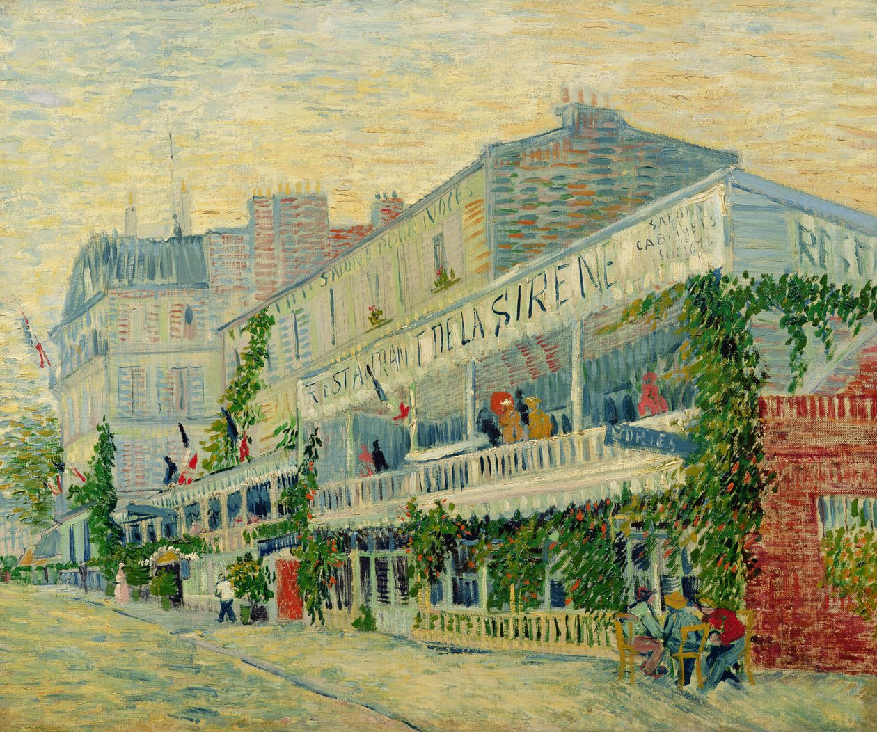 Restauracja de la Sirene w Asnieres, 1887 r. autorstwa Vincent van Gogh