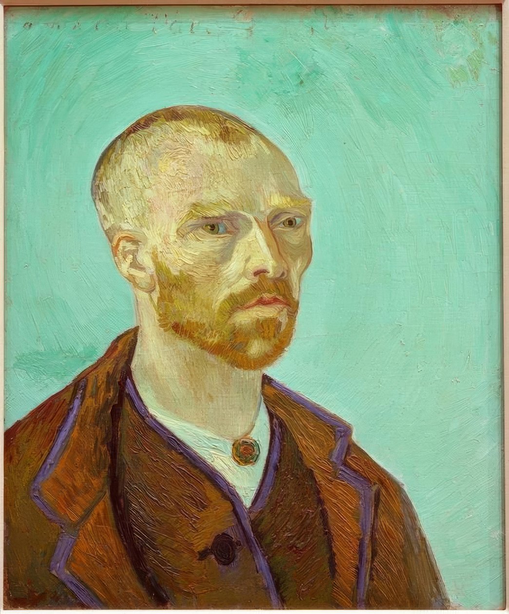 Autoportret, dedykowany Paulowi Gauguin autorstwa Vincent van Gogh