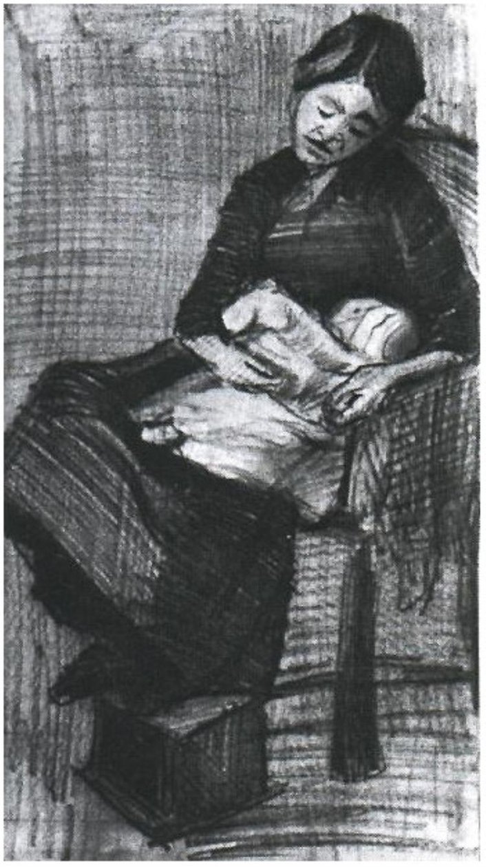 See-Nursing-Baby F1063 Vincent van Gogh autorstwa Vincent van Gogh