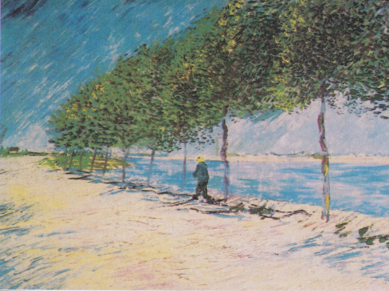 Spacer wzdłuż brzegów Sekwany w Asnières autorstwa Vincent van Gogh