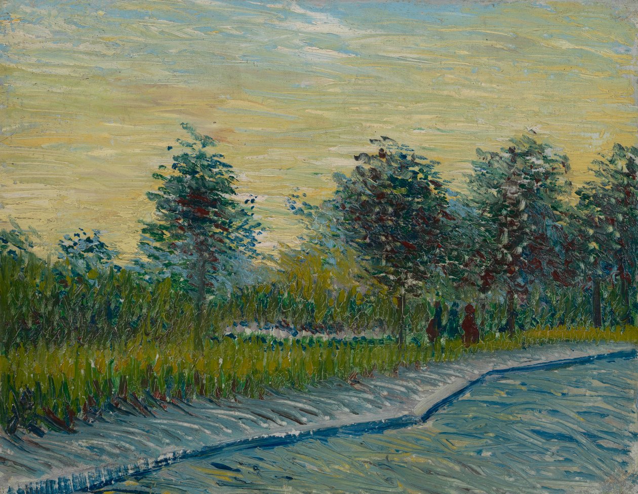 Plac Saint-Pierre o zachodzie słońca autorstwa Vincent van Gogh
