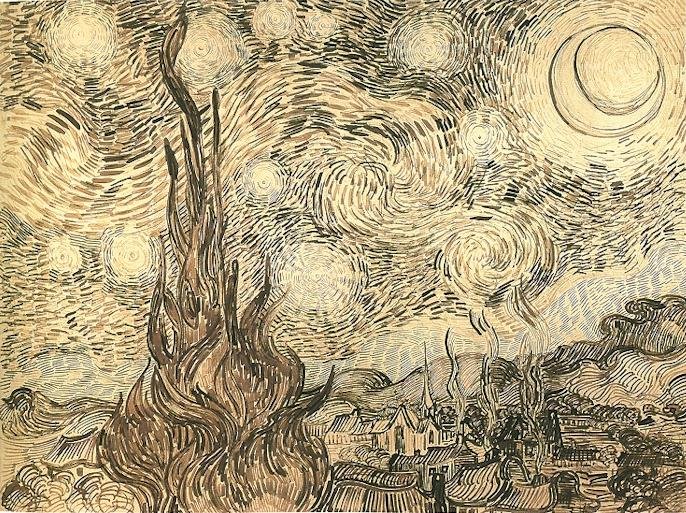 Gwieździsta noc autorstwa Vincent van Gogh
