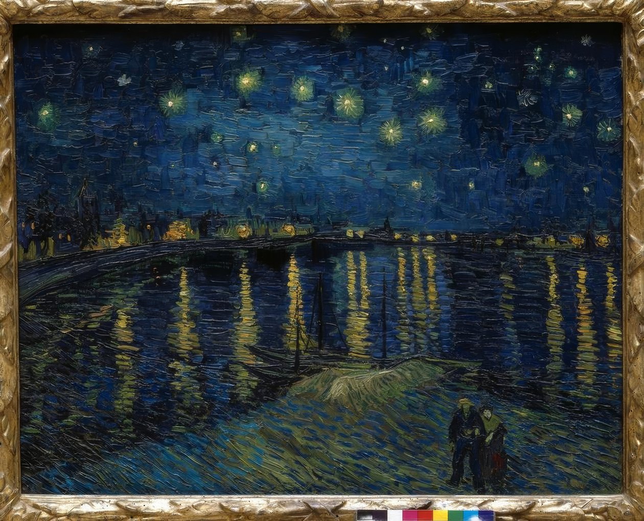 Gwiaździsta noc nad Rodanem autorstwa Vincent van Gogh
