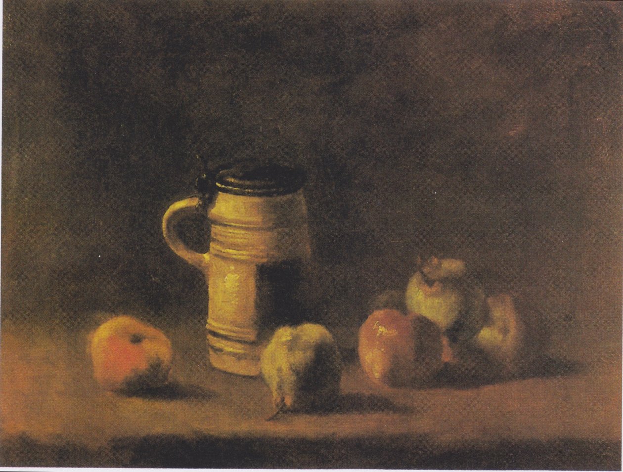 Martwa natura z kuflem piwa i owocami autorstwa Vincent van Gogh