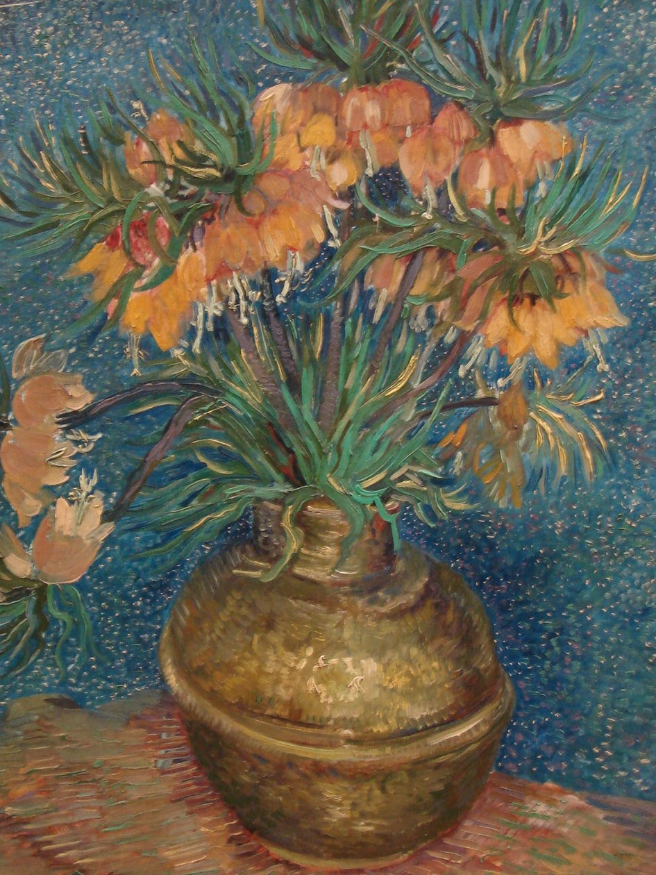 Martwa natura z koronami cesarskimi w wazonie z brązu autorstwa Vincent van Gogh