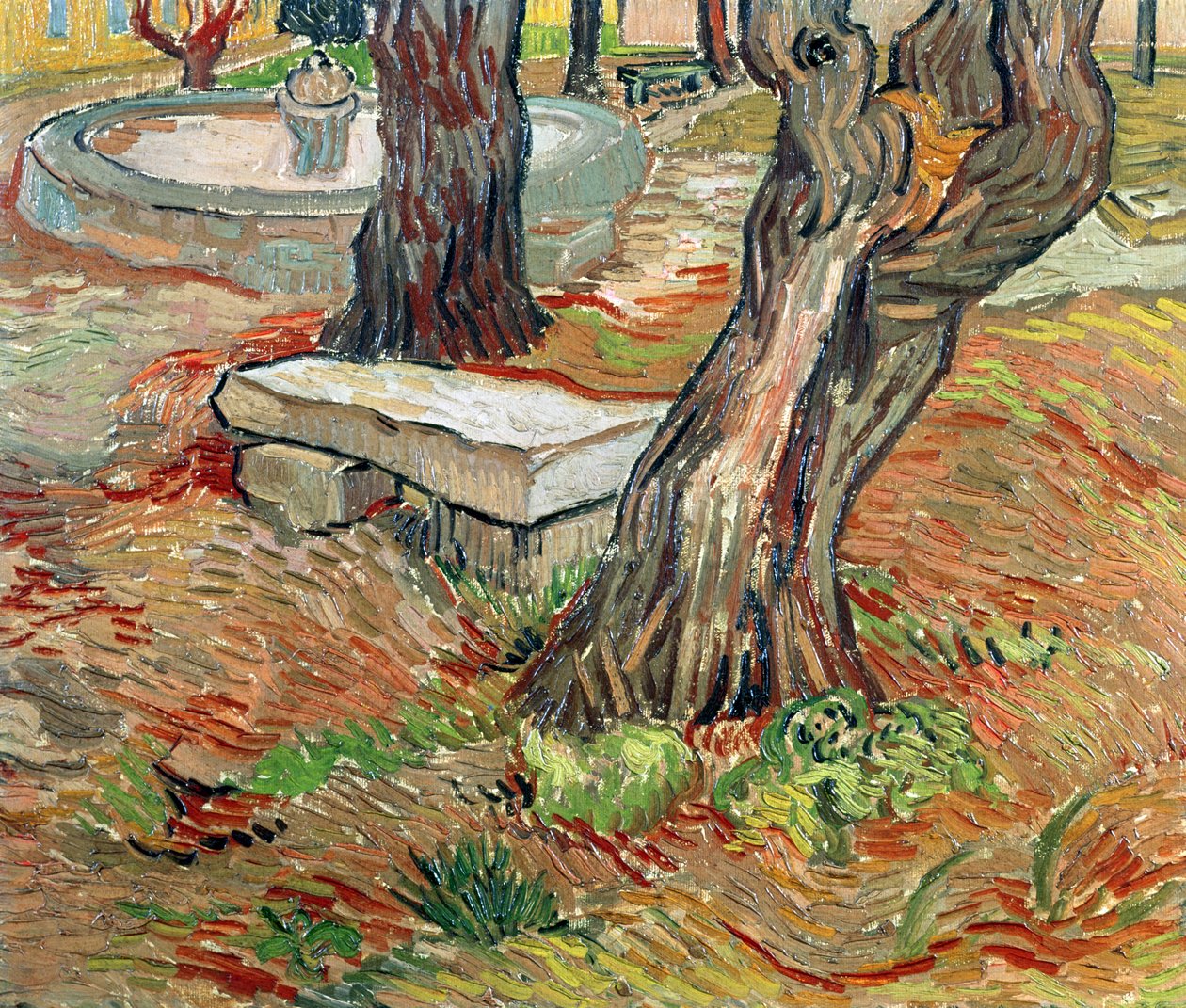 Ławka w Saint-Remy, 1889 autorstwa Vincent van Gogh