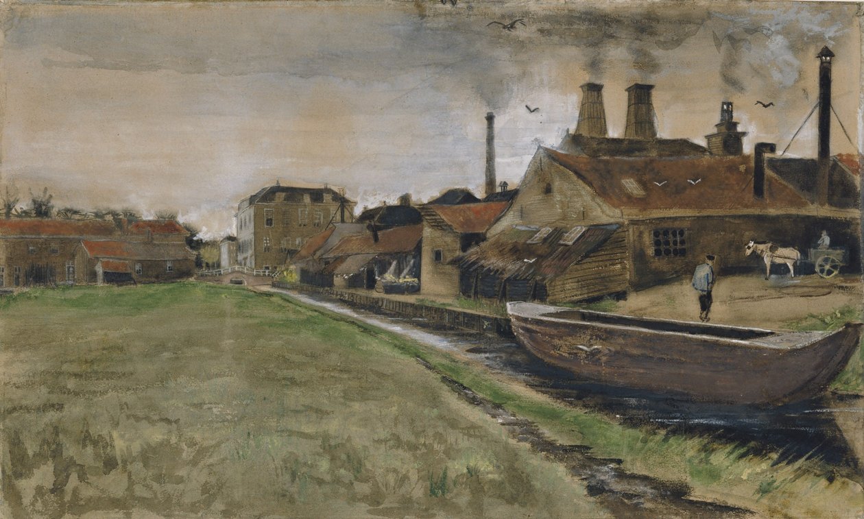 Huta żelaza w Hadze autorstwa Vincent van Gogh