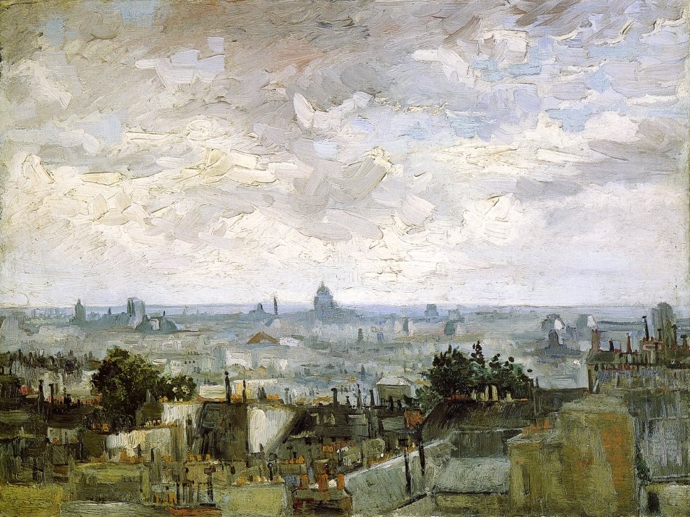 Dachy Paryża autorstwa Vincent van Gogh