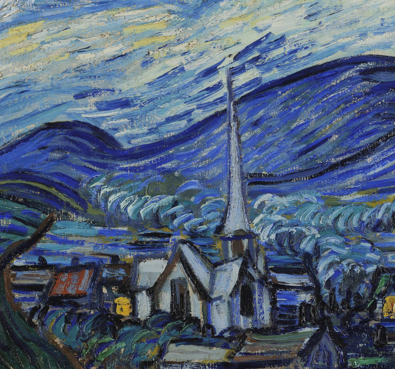 Gwiaździsta noc, czerwiec 1889 autorstwa Vincent van Gogh