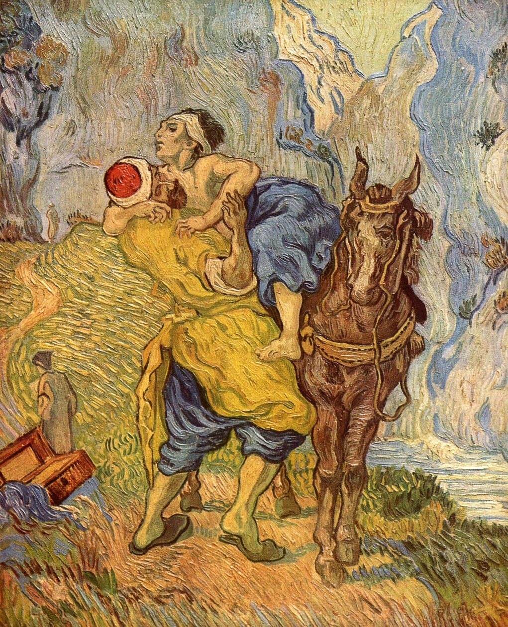 Dobry Samarytanin (po Delacroix) autorstwa Vincent van Gogh