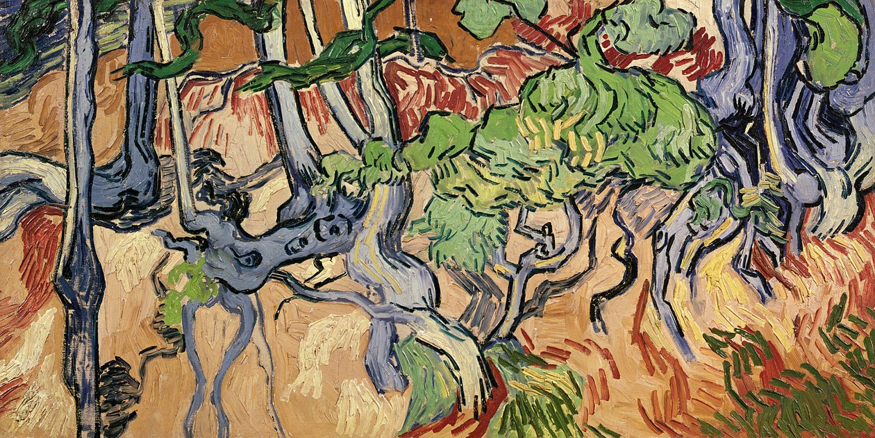 Korzenie drzew, 1890 autorstwa Vincent van Gogh
