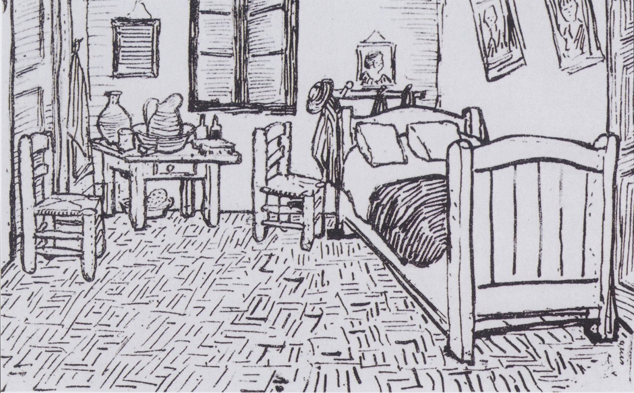 Sypialnia Vincenta w Arles autorstwa Vincent van Gogh