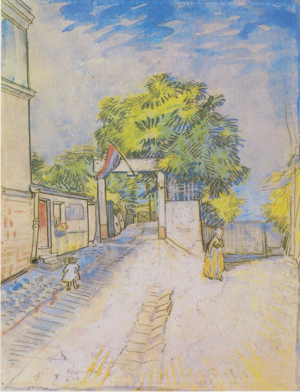Ścieżka z wejściem do punktu widokowego autorstwa Vincent van Gogh