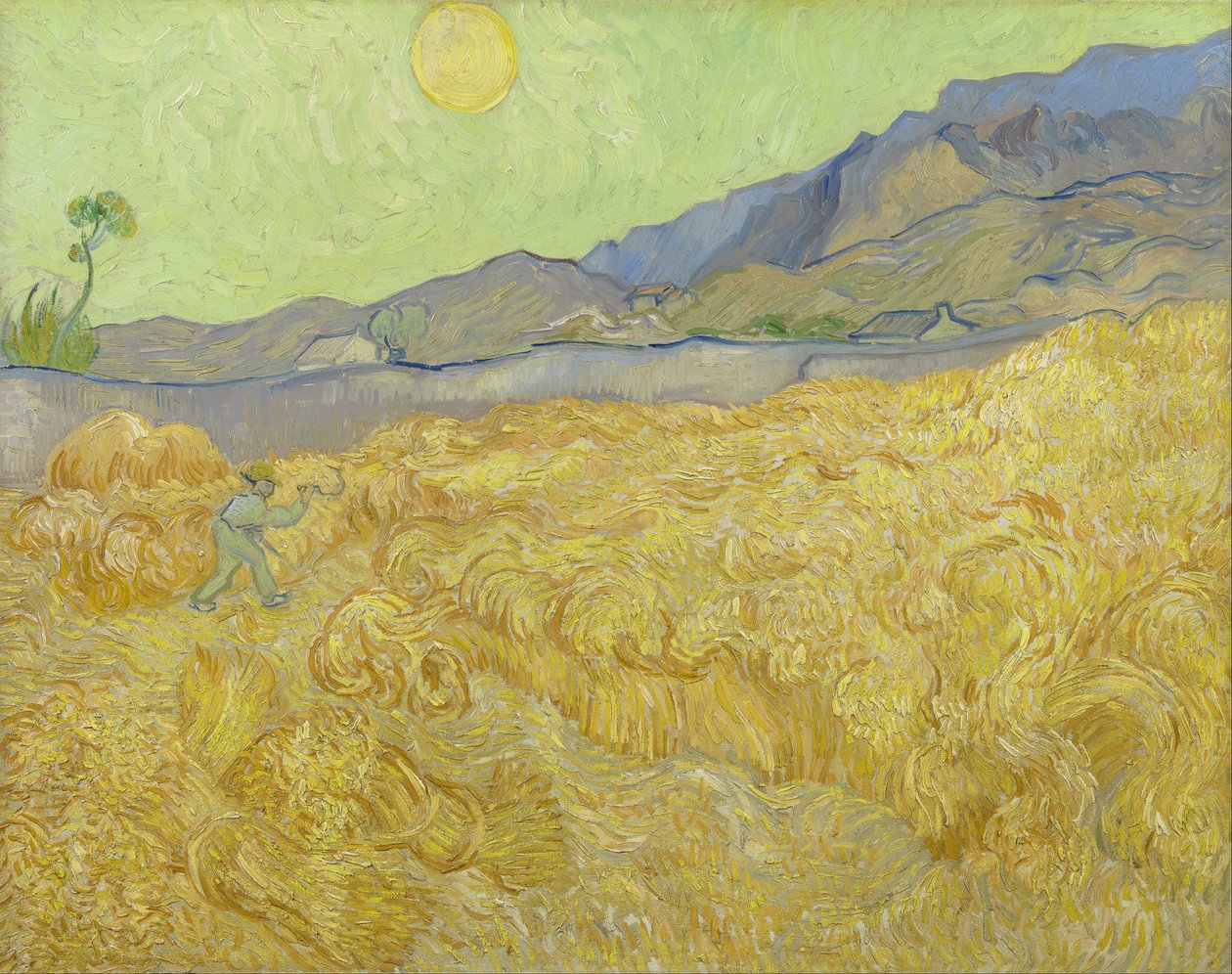 Pole pszenicy ze żniwiarzem autorstwa Vincent van Gogh