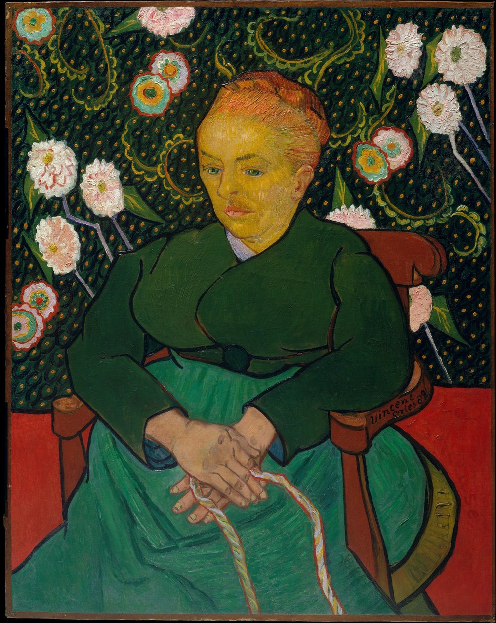 Kobieta kołysze kołyskę autorstwa Vincent van Gogh