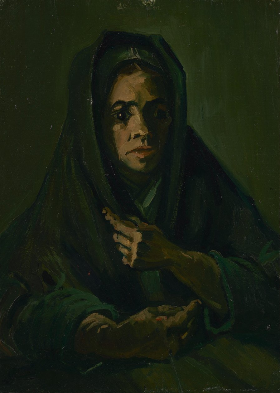 Kobieta w żałobnym szalu autorstwa Vincent van Gogh