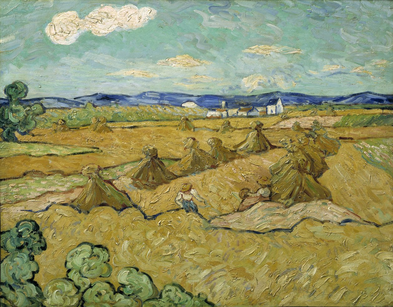 Stogi siana autorstwa Vincent van after Gogh
