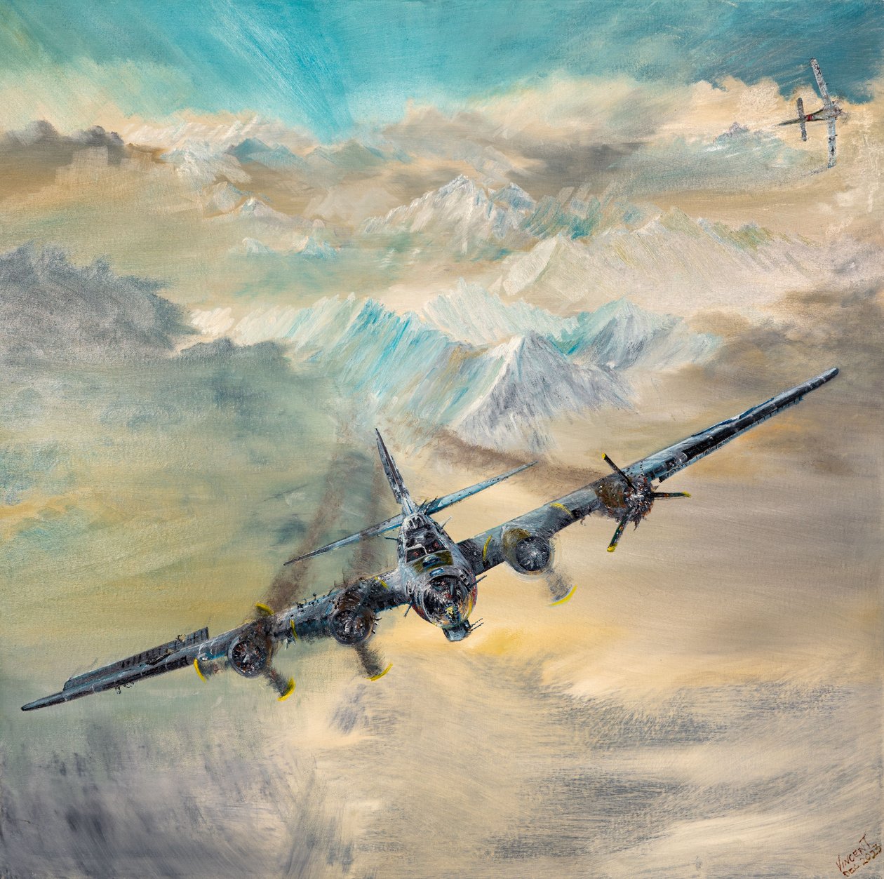 B17G, Royal Flush 2, Swiss Landing 8, 2023 autorstwa Vincent Alexander Booth