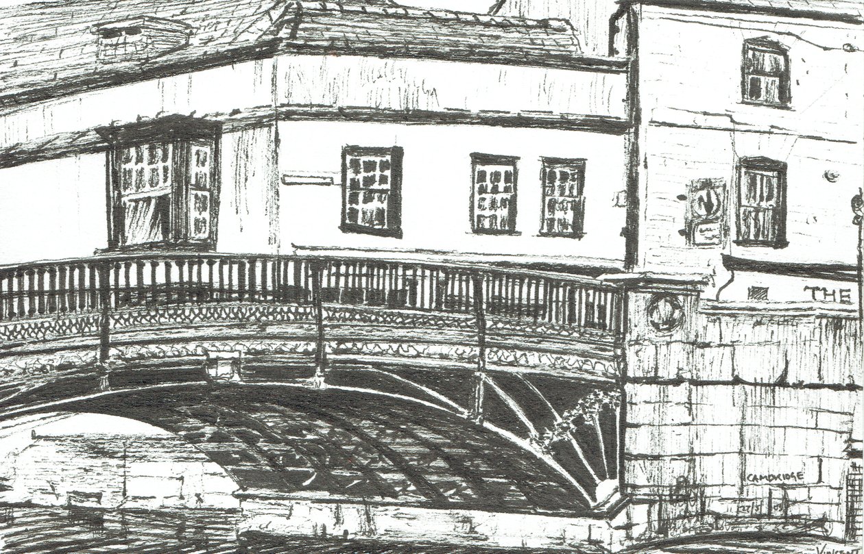 Cambridge, 2008, (Atrament na papierze) autorstwa Vincent Alexander Booth