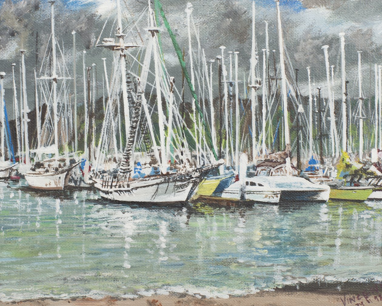 Coffs Harbour, Australia, 1998, (akryl na płótnie) autorstwa Vincent Alexander Booth