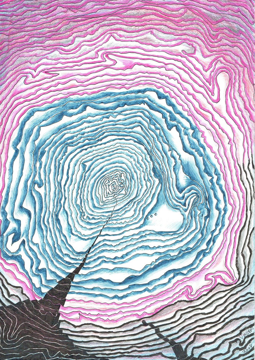 Głębokość spirali, 2008 autorstwa Vincent Alexander Booth