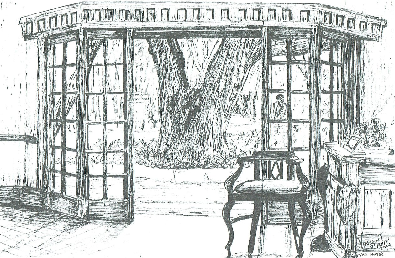 Recepcja w hotelu nad jeziorem Naivasha, Kenia, 2006 autorstwa Vincent Alexander Booth