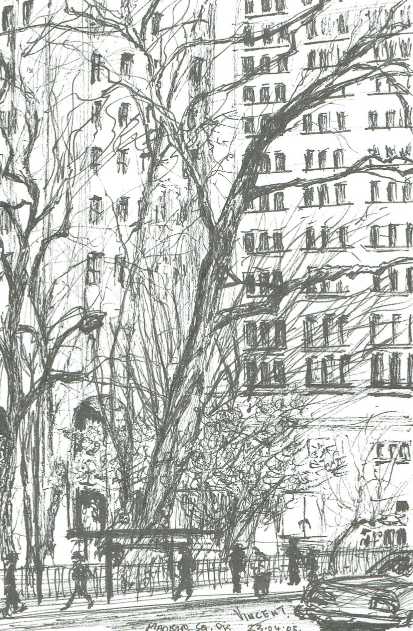 Park Madison Square Nowy Jork, 2003 autorstwa Vincent Alexander Booth