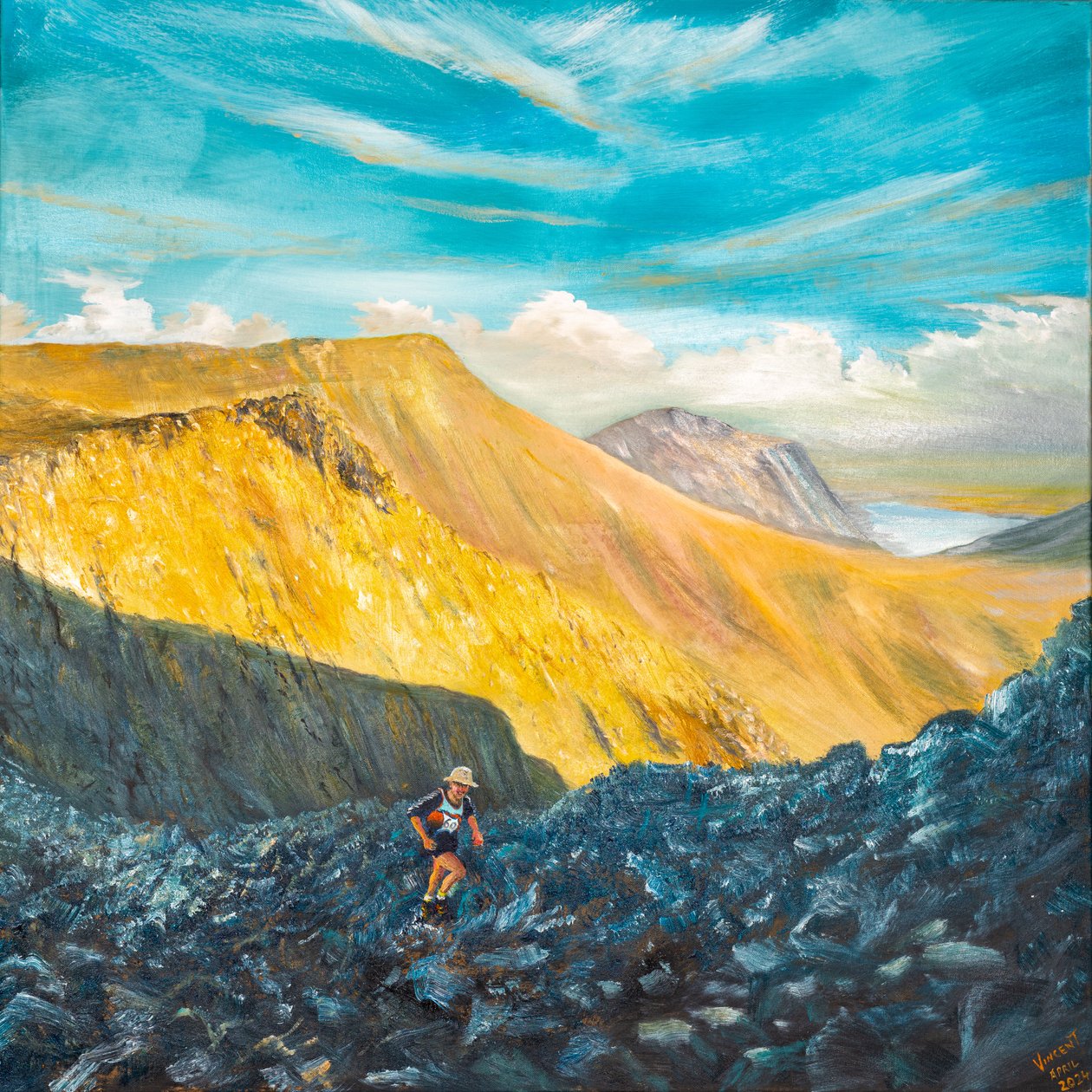 Mountain Freedom 2, 2024 (olej na płótnie) autorstwa Vincent Alexander Booth