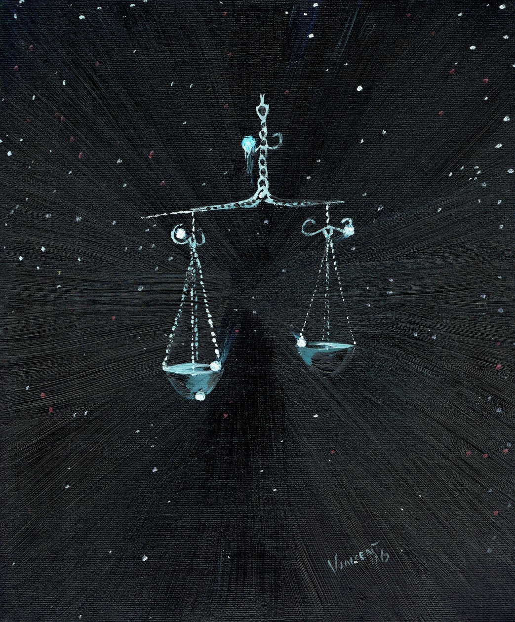 Znak zodiaku Waga, 2016, autorstwa Vincent Alexander Booth