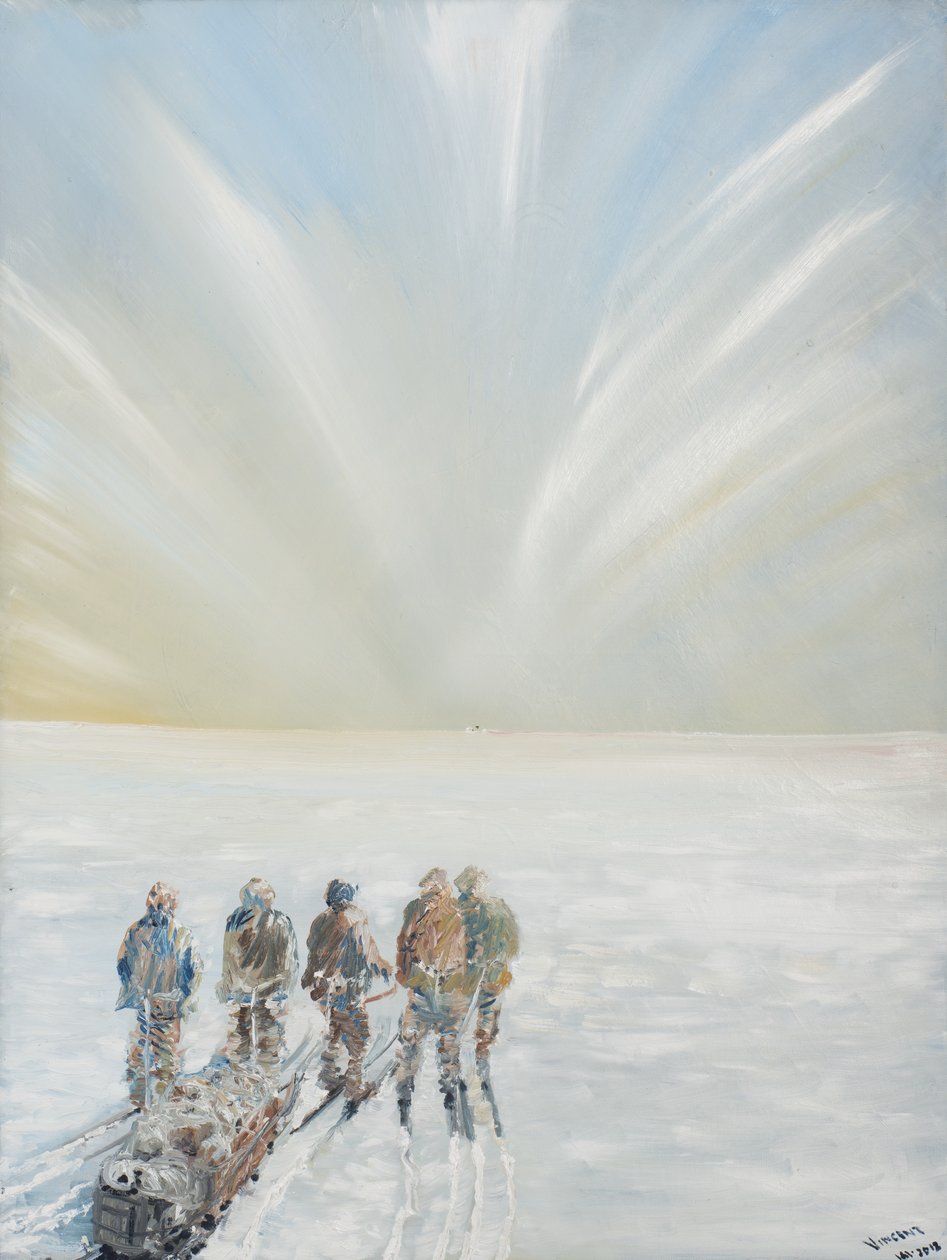 Czarna plamka 16 stycznia 1912, 2012, (olej na płótnie) autorstwa Vincent Alexander Booth