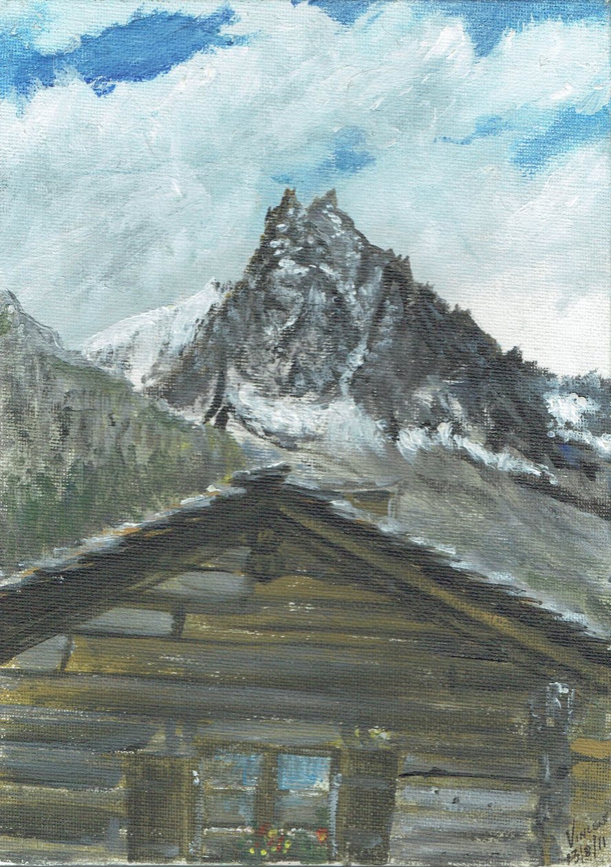 kabina w Zinal Szwajcaria, 2011 autorstwa Vincent Alexander Booth