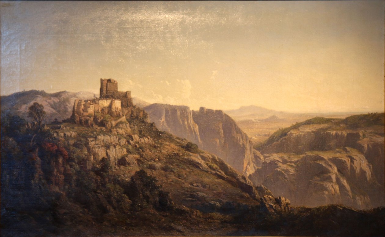 Panoramiczny widok na wzgórza z Château d