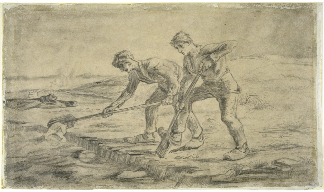 Kopacze po Millet, 1880. autorstwa Vincent van Gogh