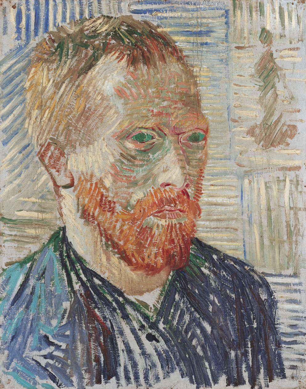 Autoportret z japońskim nadrukiem, 1887. autorstwa Vincent van Gogh