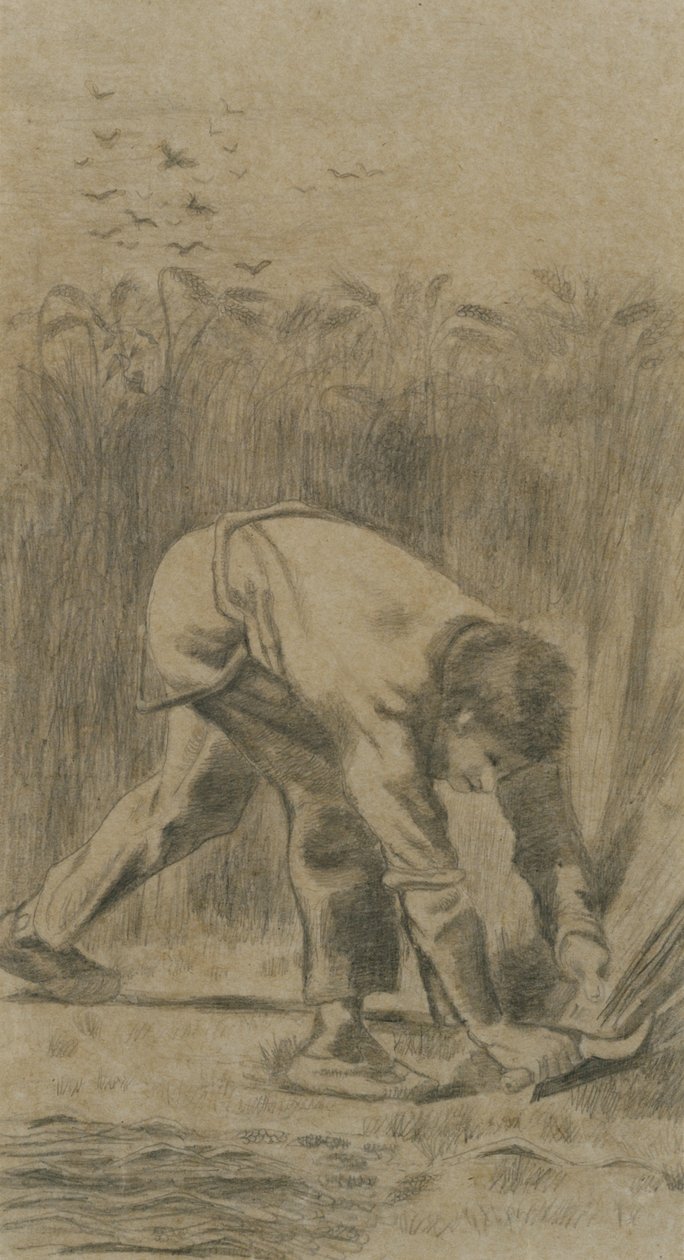 Żniwiarz po prosie, 1880. autorstwa Vincent van Gogh
