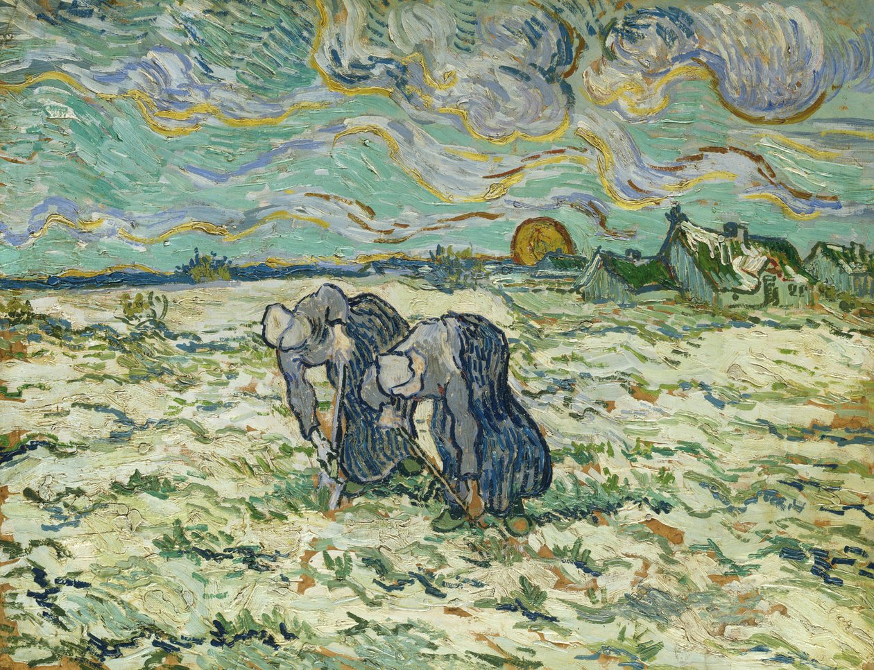 Dwie wieśniaczki, 1890. autorstwa Vincent van Gogh