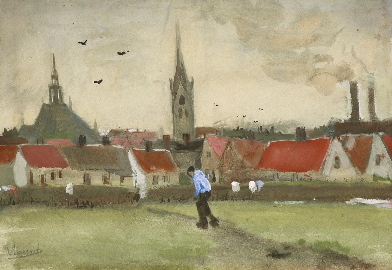 Widok Hagi z Nieuwe Kerk, 1882. autorstwa Vincent van Gogh
